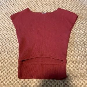 Aritiza - Wilfred Free Cut-Out Knit Top